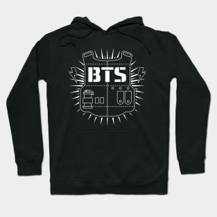 Raglan BTS logo Hoodie